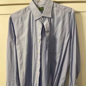 Sid Mashburn Blue Spread Collar Button Down